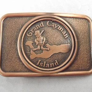 Vintage Grand Cayman Island Belt Buckle